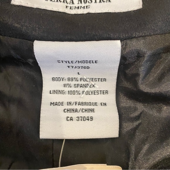 NWT Faux Suede Black Handkerchief Layered Mini Skirt. Size Large. - Picture 13 of 14